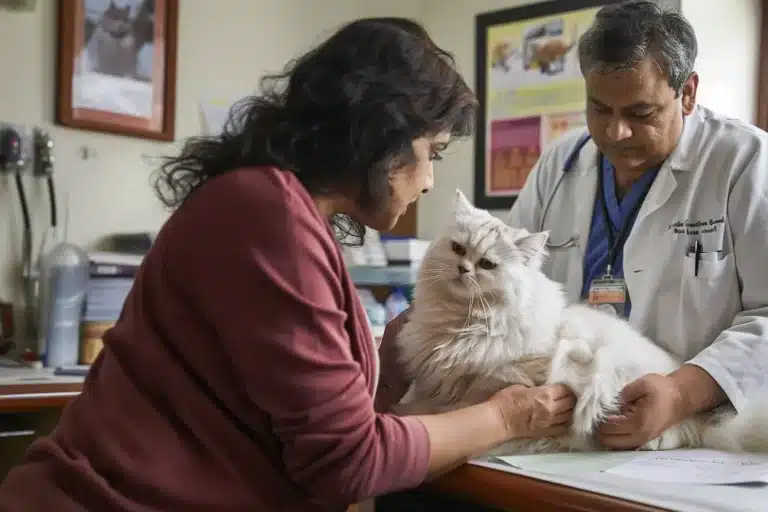chat perte de poils sous le ventre
